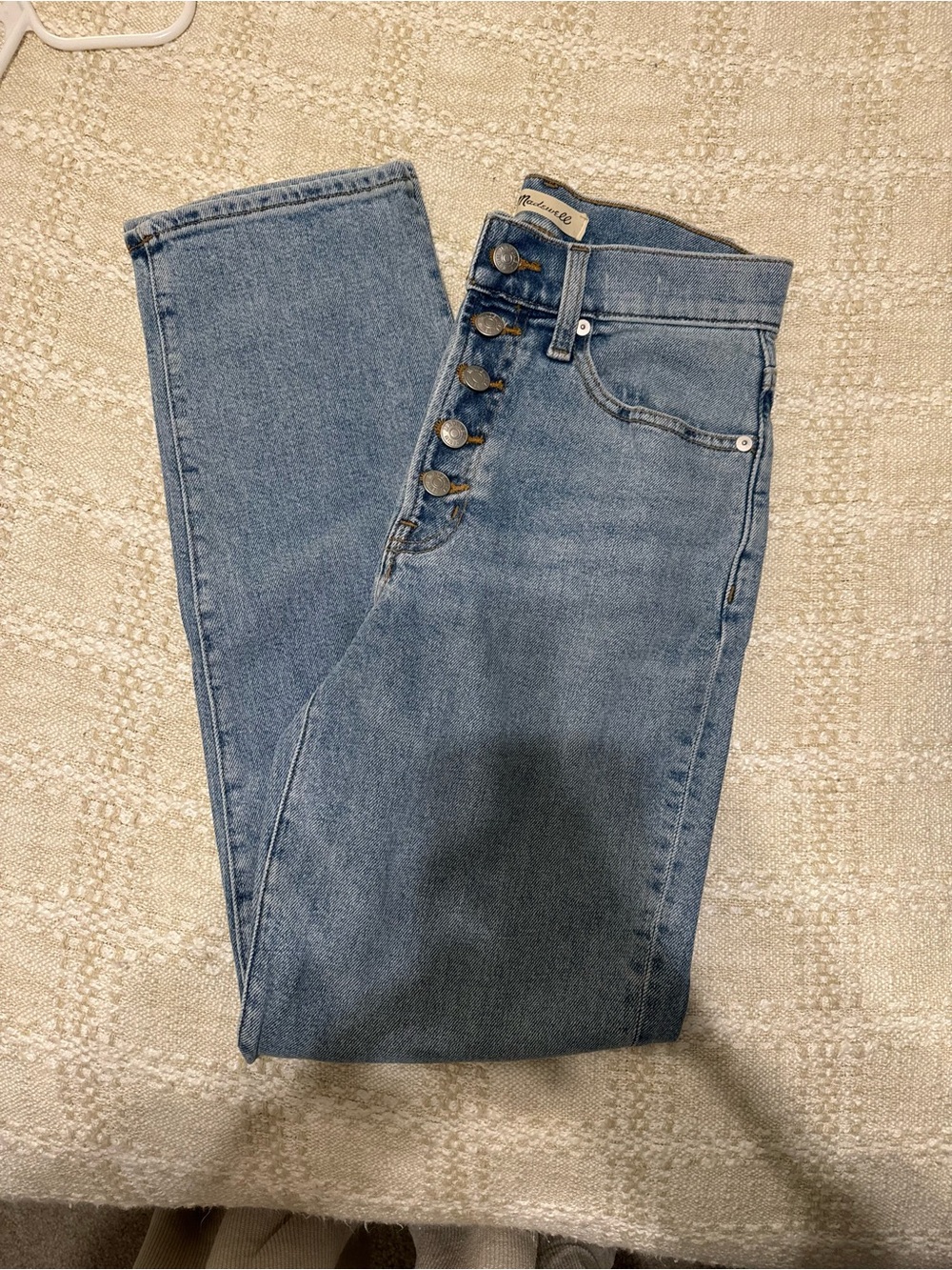 Madewell High-Rise Button-Fly Straight Jeans